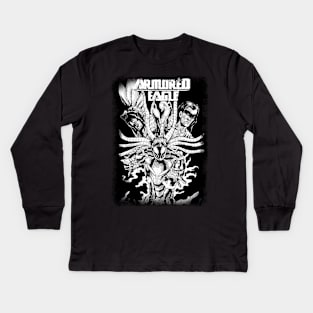 armored eagle inked shirt Kids Long Sleeve T-Shirt